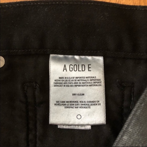 AGOLDE NWOT Women's Jeanette Mini Skirt In Coated Black Size 32 - Picture 10 of 11